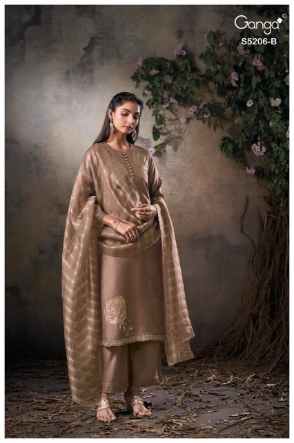 Ganga anyasa 5206 wholesale dress materials in surat with price
